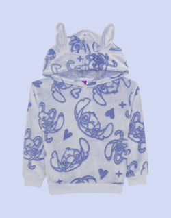 Girls Disney Lilo & Stitch woobie Pull-On hoodie