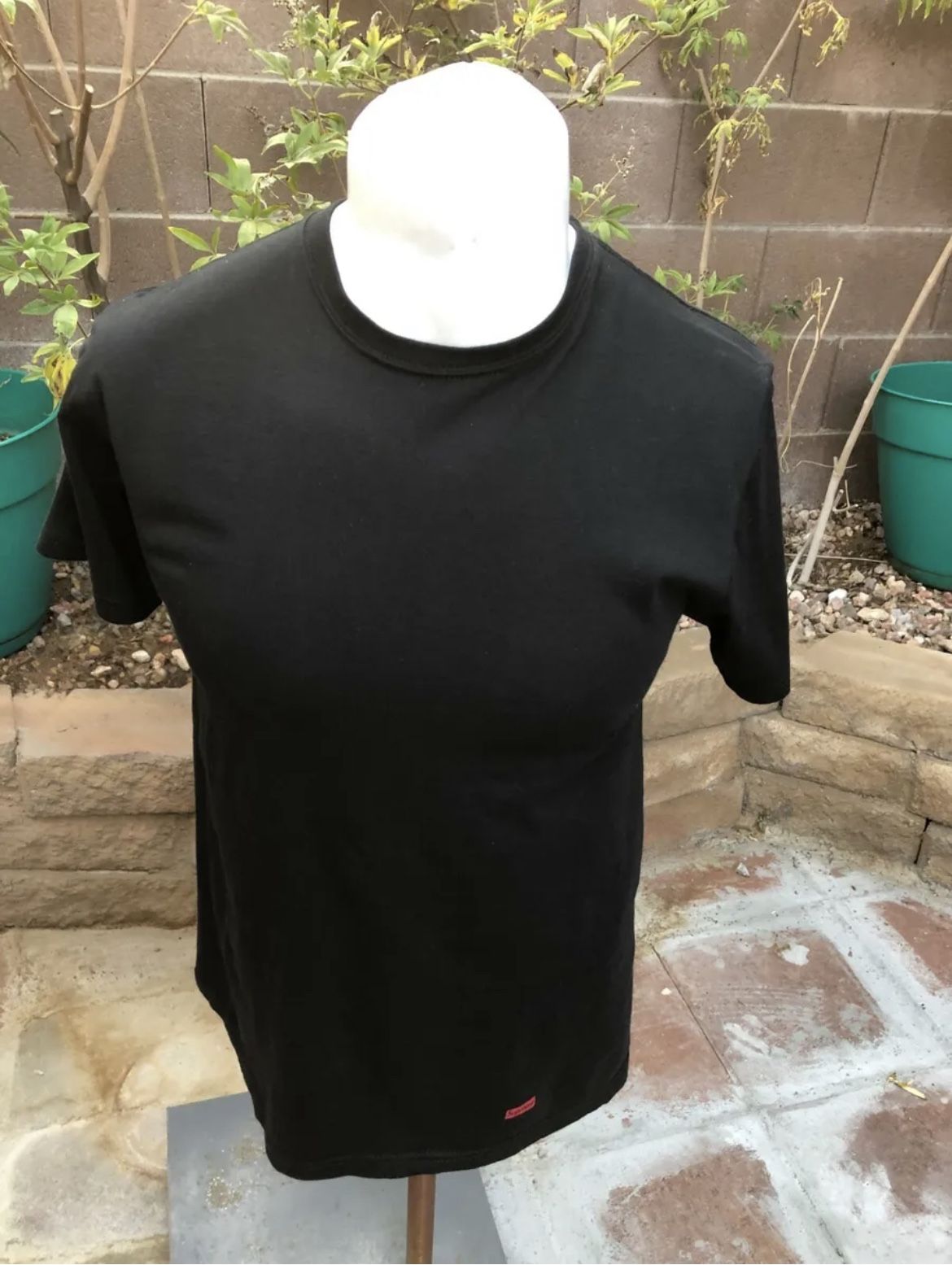 Supreme x Hanes Tagless Tees 3-Pcs Black (BLACK) Men's Size L