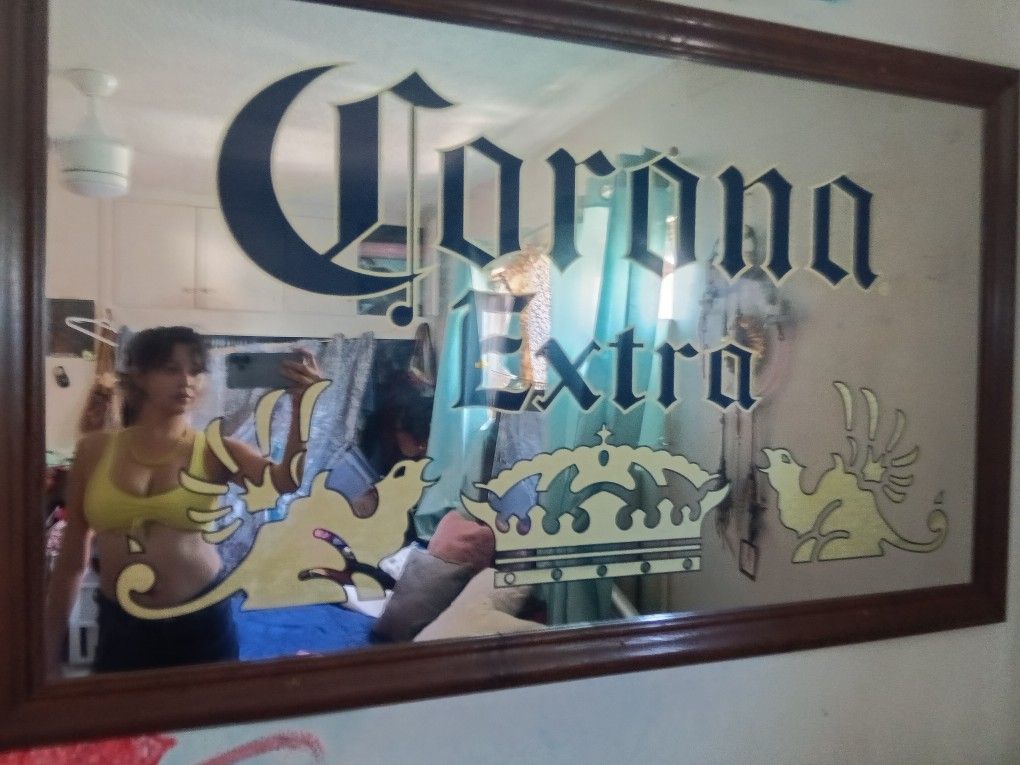 Corona, Mirror, Corona Mirror, Vintage Mirror, Big Mirror, Bar, Bar Mirror