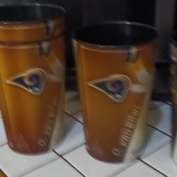RAM'S PLASTIC HUGE BEER GLASSES