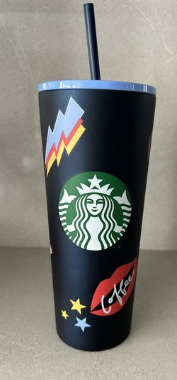 New Starbucks, Stainless Steel Chill Lips Heart 24 Ounce Tumbler