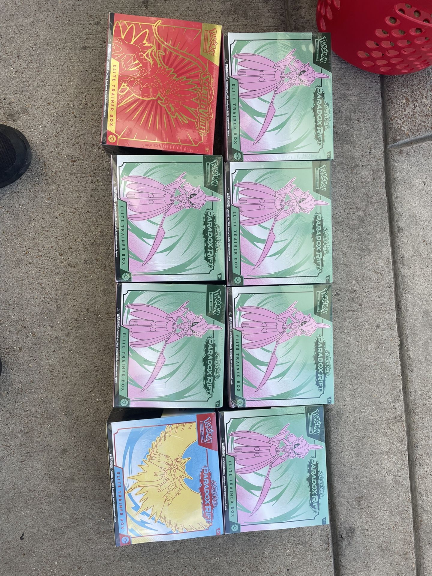 6 paradox rifts and 2 scarlet and violet paradox rifts ETB’s