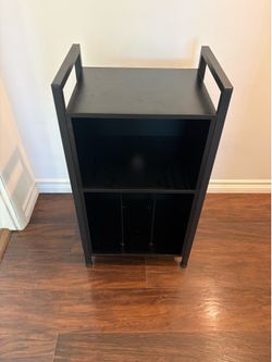 Record player stand and storage