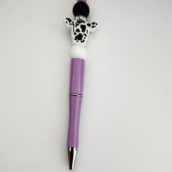 Cow Beaded Pen