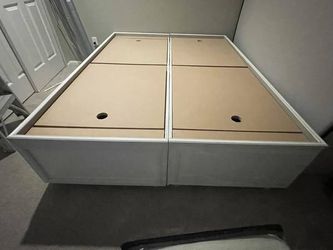 Custom-Made Storage Bed Frame – Like New!
