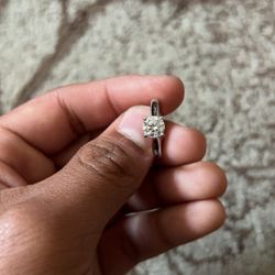 Silver Engagement Ring