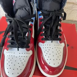 Jordan 1 Retro High OG Fearless White Black University Blue Size 10.5. Good Condition Cash Or Bitcoin Only