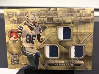 2020 CeeDee Lamb Rookie Panini Spectra Building Blocks 1/1
