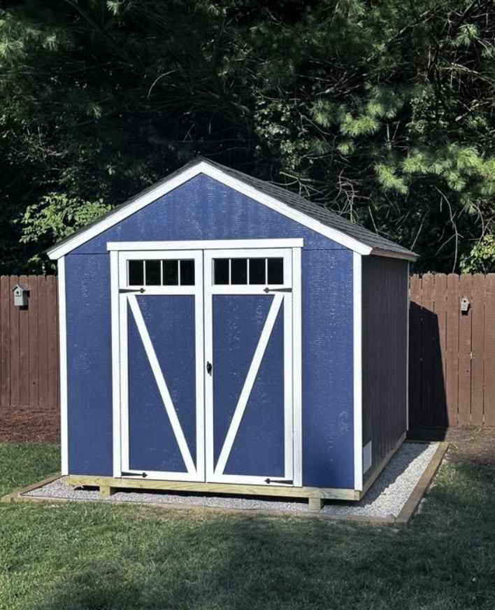 New Heartland Midtown 8-ft x 10-ft Gable Style Wood Outdoor Storage Shed with 1 Door