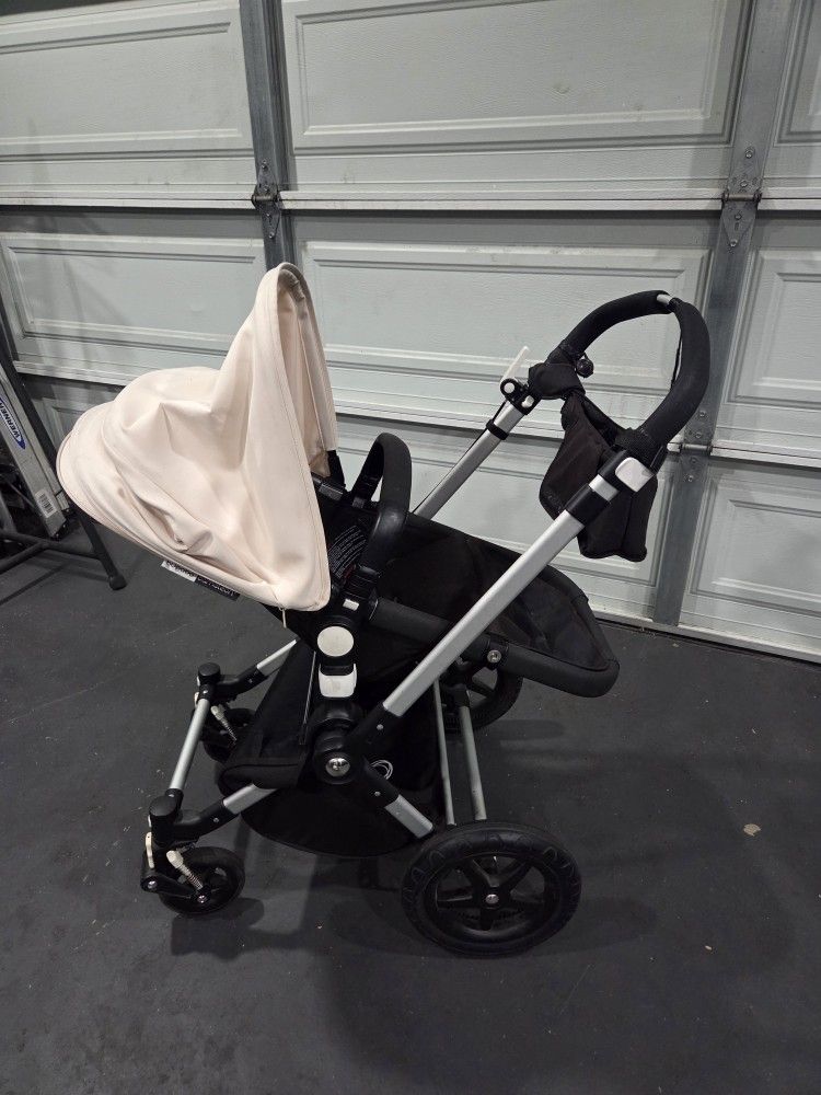 Bugaboo Cameleon 3 Stroller Set - Black & Cream With Wind/rain Cover