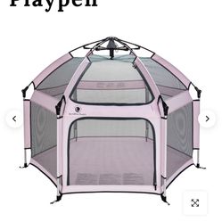 California Beach Co Pop N Go Playpen - Pink
