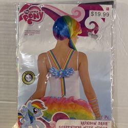 My Little Pony Rainbow Dash Wing Suspenders Adult Halloween Costume NIP