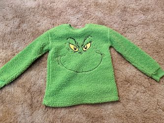 Grinch Sherpa Fleece Pullover Sweatshirt