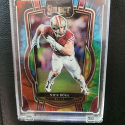 2022 Panini Select Club Level Tie Dye Prizm 214 Nick Bosa 24/25