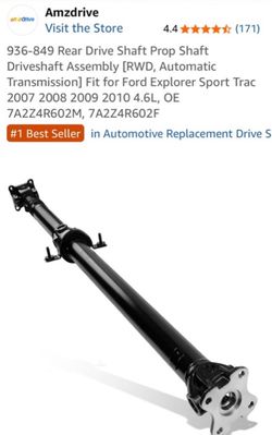 AMZDRIVE • DRIVESHAFT ASSEMBLY : FORD EXPLORER SPORT TRAC (R) ‼️ ALWAYS OPEN TO OBOs ‼️