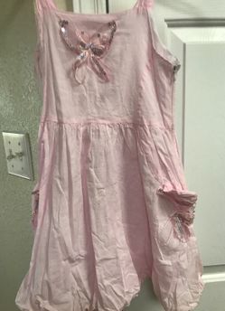 Pink romper butterfly dress size 4T