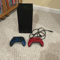 Xbox Series X with Two Controllers 