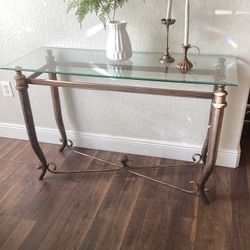 Gold Console Hallway Table 