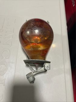 Vintage rare automatic fire extinguisher with mounting bracket