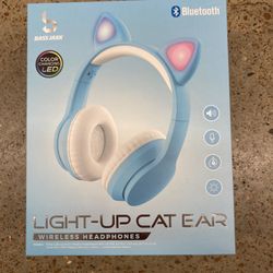 NWT CAT Bluetooth Wireless light up Headphones 
