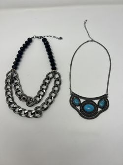 two necklace with claw closure