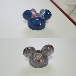 Mickey and minnie straw toppers