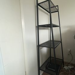 Black Metal Ladder Shelf