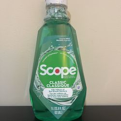 Crest Scope Classic Mouthwash, Original Mint, 1L