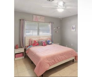 Bed mattress and nightstand