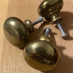 112 Solid Brass Knobs for Cabinets or Drawers or Closet Doors