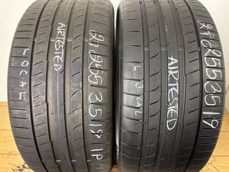 2 tires 255 35 19 Continental contisportcontct 5p high tread