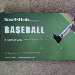 Strat-O-Matic Baseball Game - Open But Unused