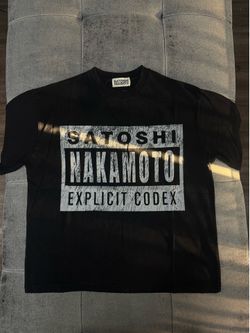 Satoshi Nakamoto Explicit Logo Shirt