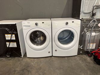 WHIRLPOOL XL CAPACITY WASHER DRYER ELECTRIC SET FREE DELIVERY