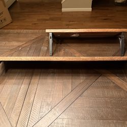 Crate and Barrel Rustic Solid Wood Floating Shelves