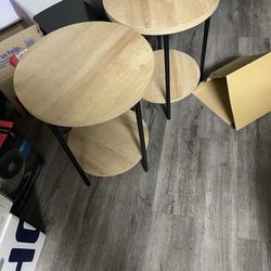 End Tables ($25 Each, $40 for Both)
