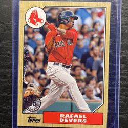 2022 Topps 35th Anniversary Rafael Devers Baseball Card #T87-47