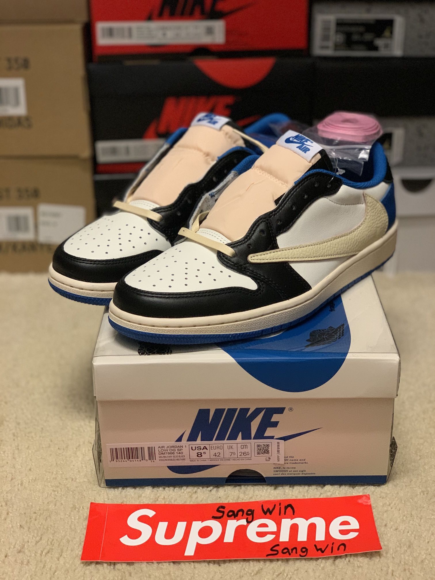 AJ1 Low Fragment X Travis Scott Men’s Size 8.5