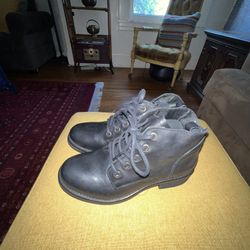 Artisan Zigi Womens Lace Up Black Leather Ankle Boots