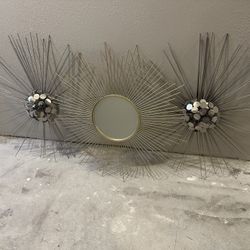 Spiky Art Deco Home Decor Wall Art And Decorative Mirror 