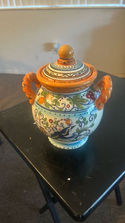 Dario Farrucci designs Villa Paradiso Large Canister with Lid collectible