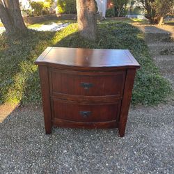 Solid wood nightstand small dresser 