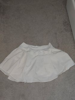 White tennis skort with matching tank top size small
