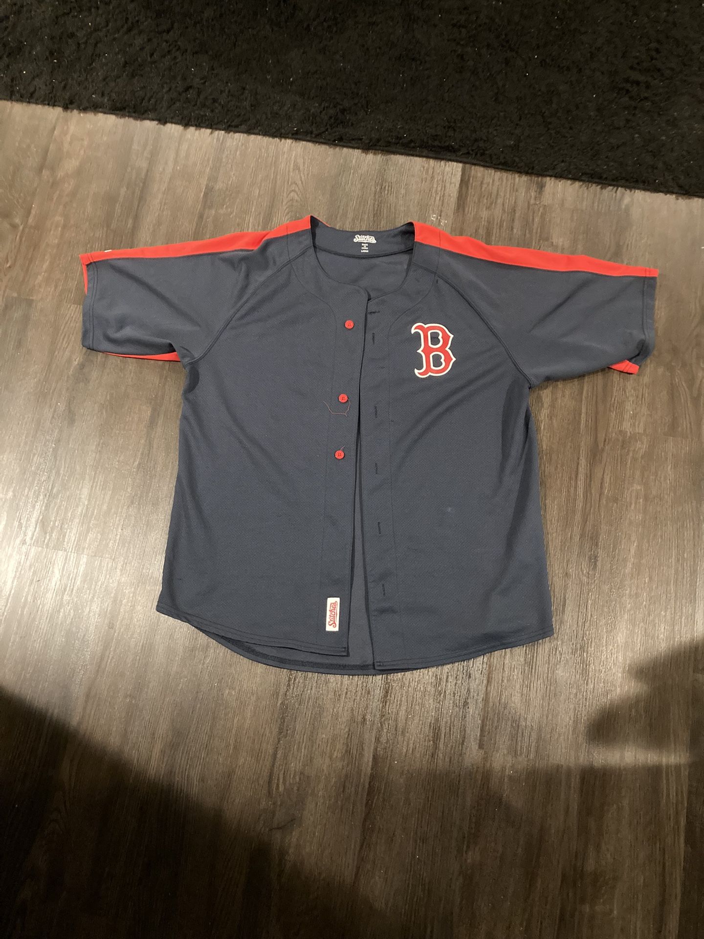 Navy and Red Baseball Jersey