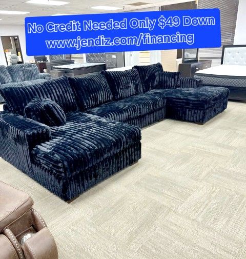 Furniture, Black Fabric Sectional Couches Sofa Furniture