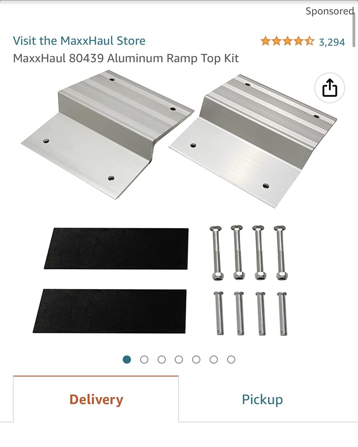 MaxxHaul 80439 Aluminum Ramp Top Kit