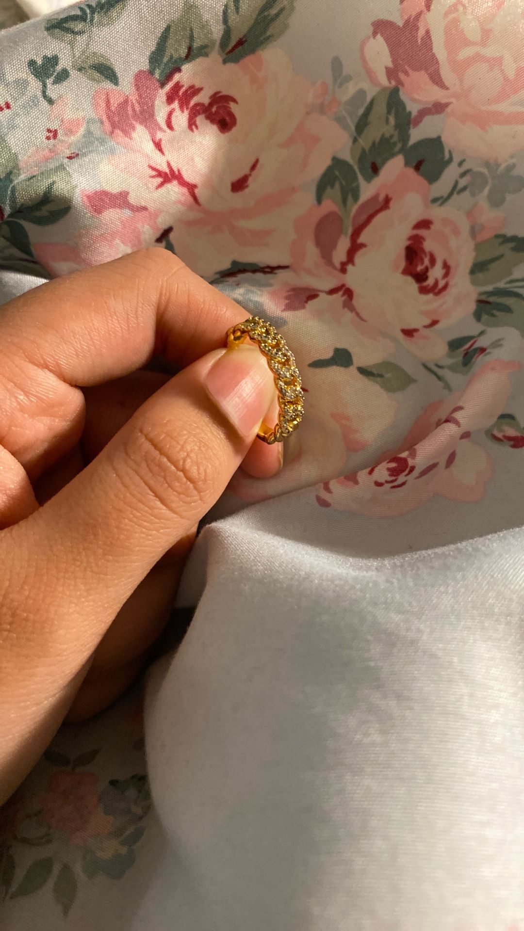 14k Gold Cuban Link Ring SIZE: 7