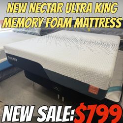 NEW NECTAR ULTRA KING MEMORY FOAM MATTRESS