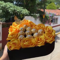Forever Roses Heart Box