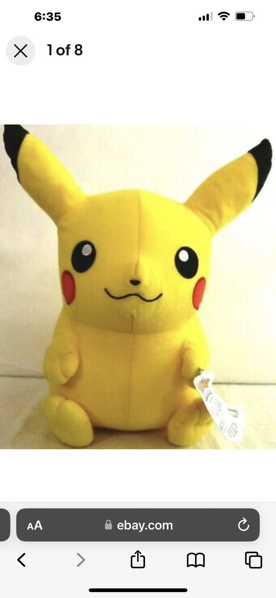 2018 Pokemon Pikachu 12" Character Plush-Stuffed Figure in great condition brand new looking for $15 need to sell asap can drop off